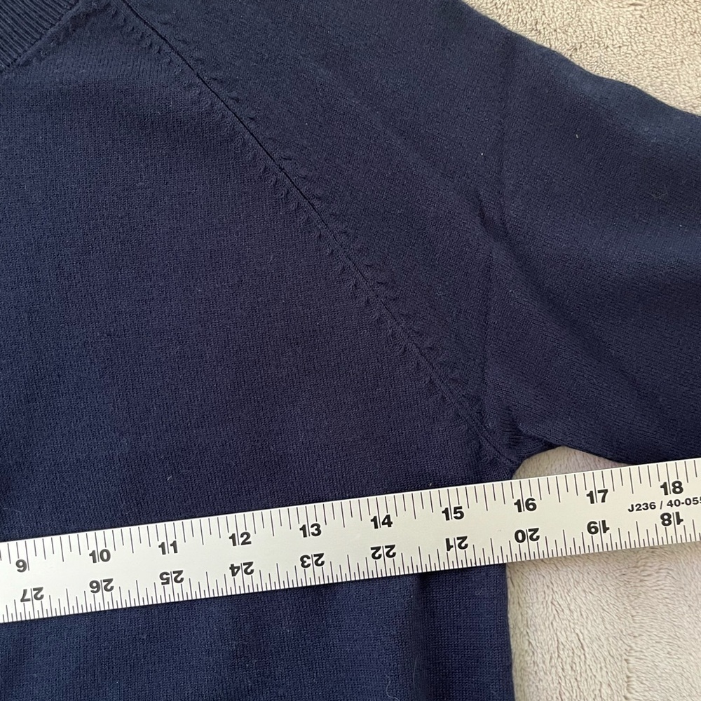 525 America Navy Crewneck Sweater Womens Size Small New Minimalist Closet Staple - Picture 10 of 12